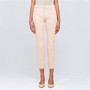 L’AGENCE NWT Sada High Rise Cropped Jeans in Petal Size 28